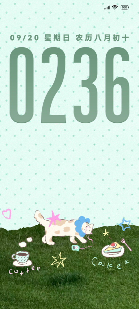 波点法式小猫 screenshot
