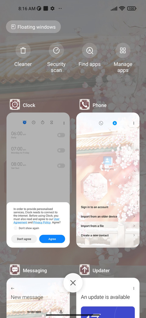 Flower snow screenshot