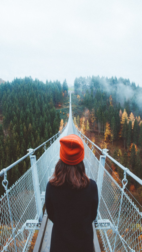 Girl on bridge screenshot
