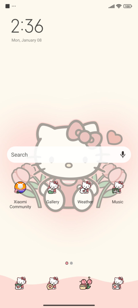 Hello Kitty tulips screenshot