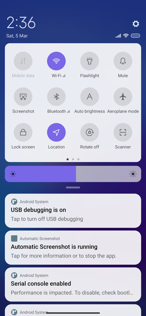 Night screenshot