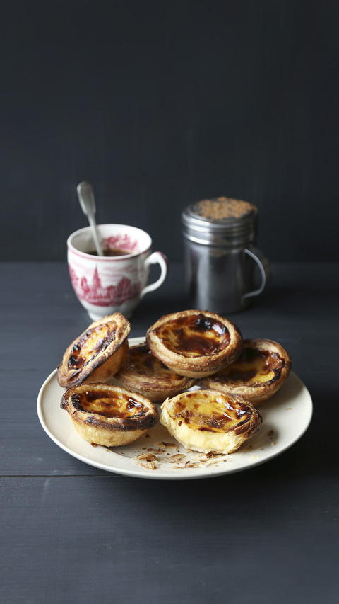 Traditional portuguese egg tartspastel de nata screenshot