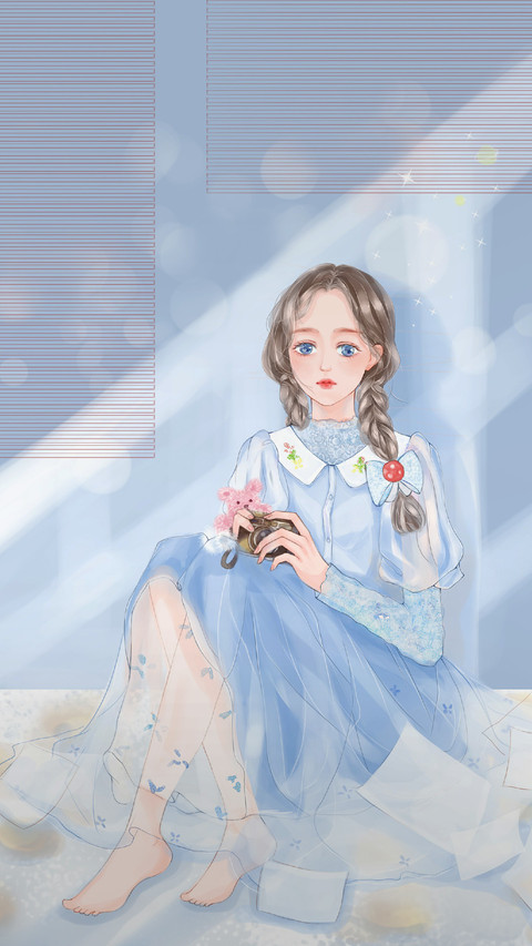 The Girl is Sitting on The Ground With A Camera screenshot