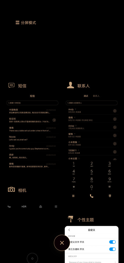 极简黑金 screenshot