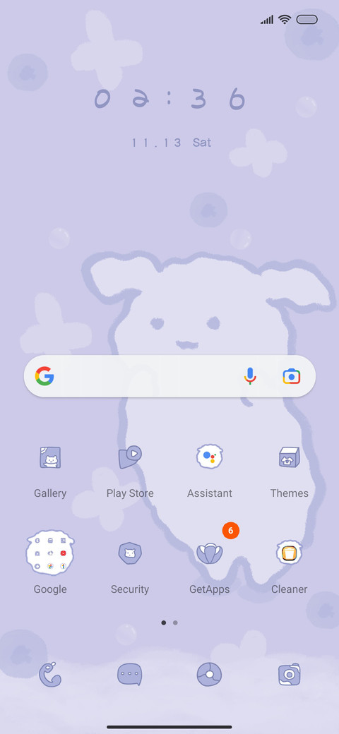 Purple cute screenshot