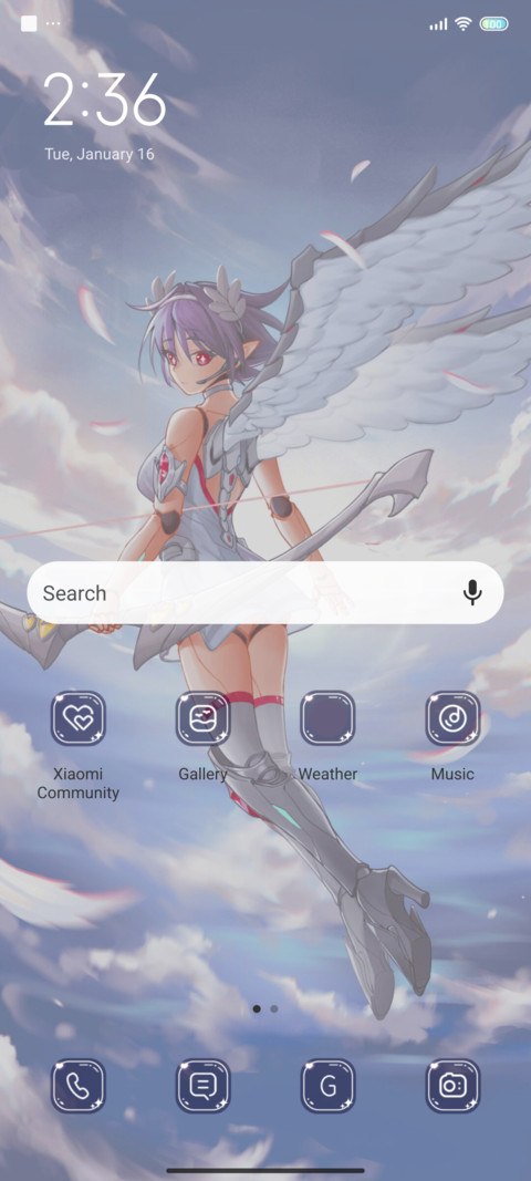 Angels and the sky screenshot