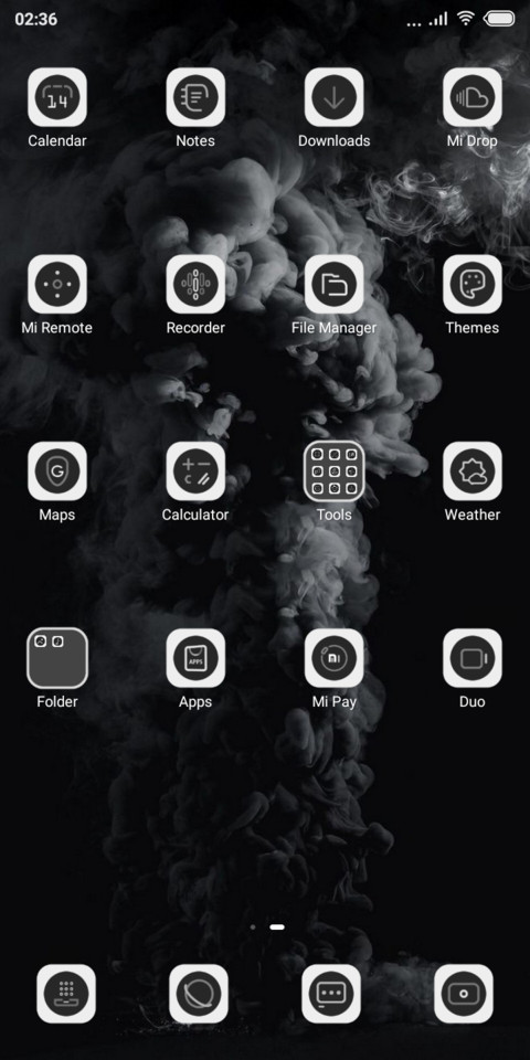 Dark White v10 pie screenshot