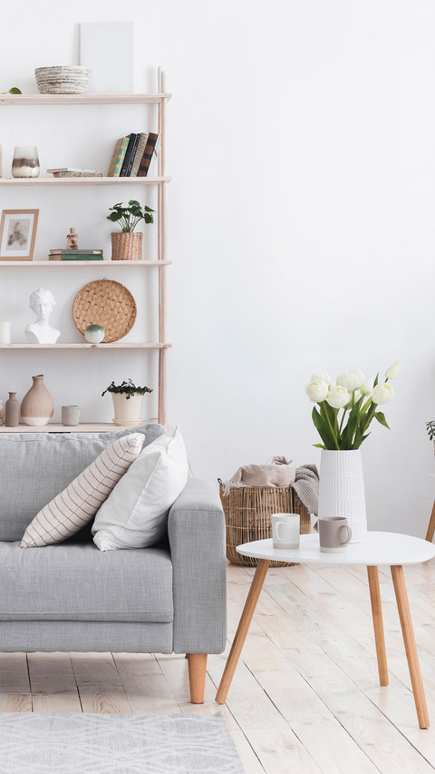 Put some green plants in the living room to add a natural at screenshot