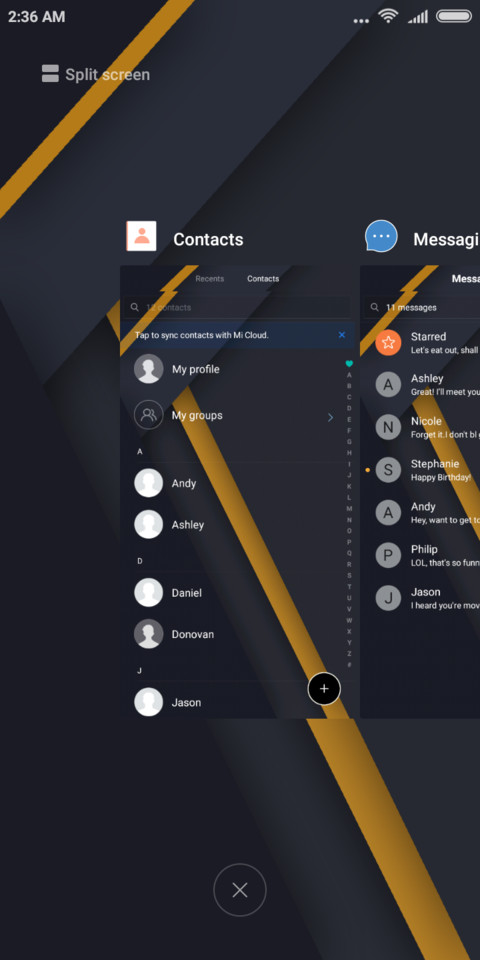 impression screenshot