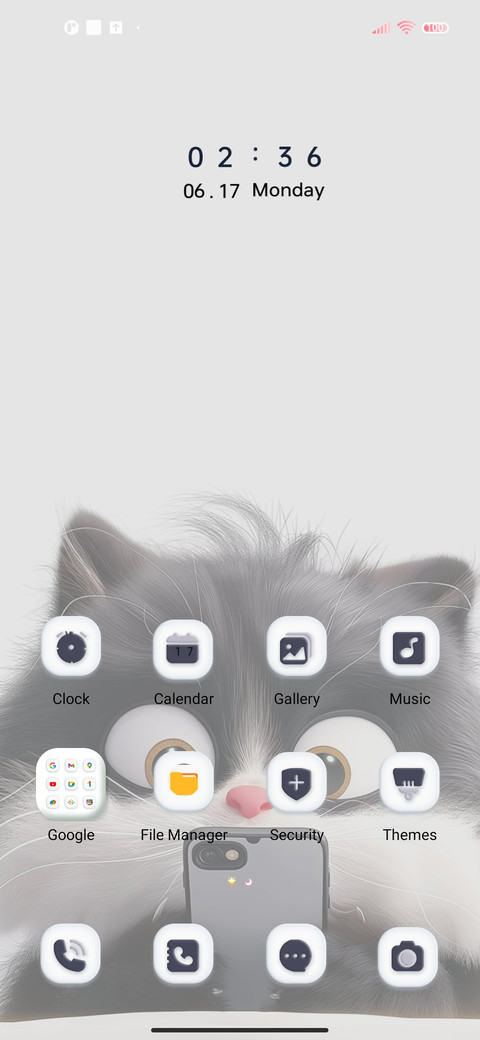 Cute black cat screenshot