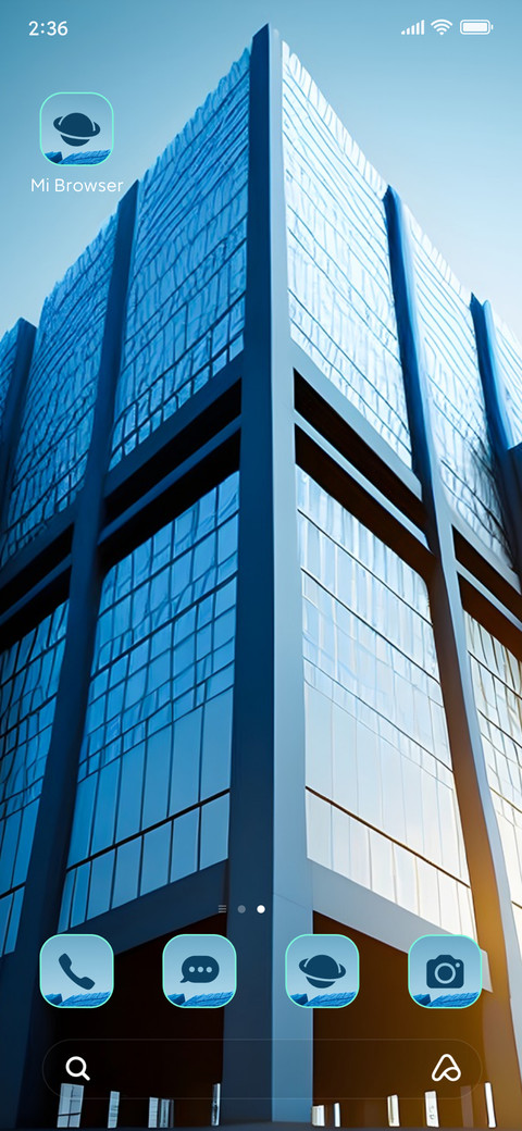 building glass screenshot