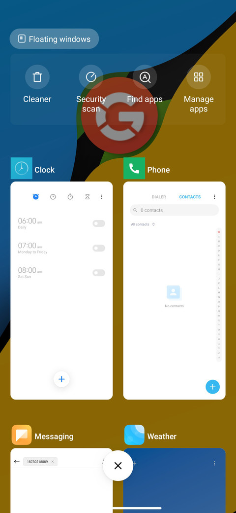 Stock Android screenshot