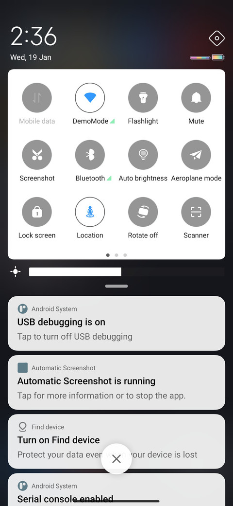 Black UI screenshot