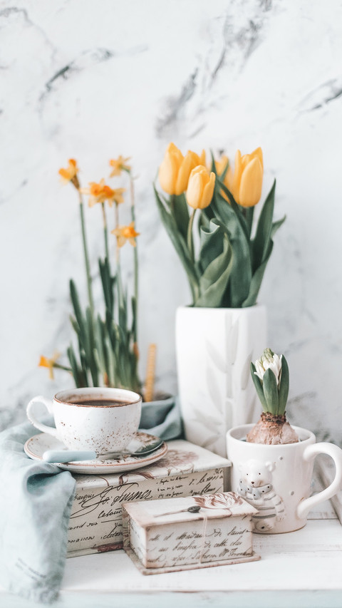 Coffee flowers and still life screenshot