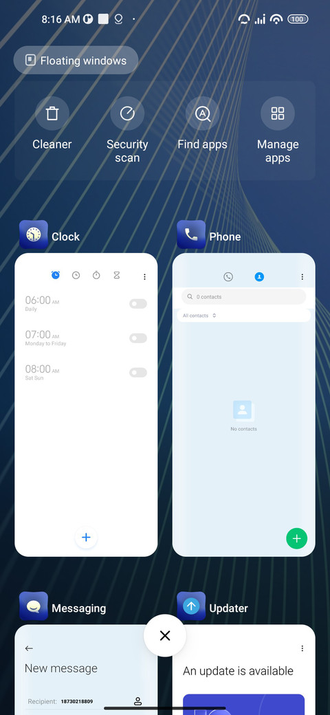Clean screenshot