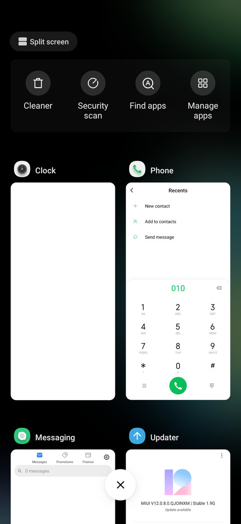 Blue green screenshot