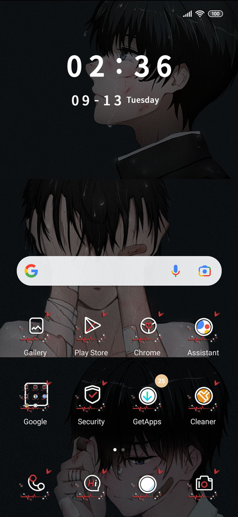 Hide the sad screenshot