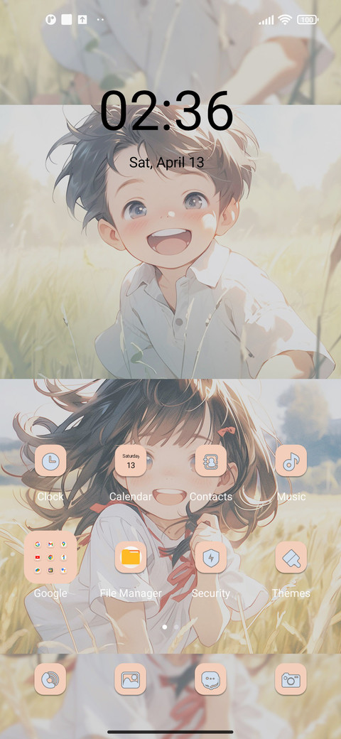 Comic field couple screenshot