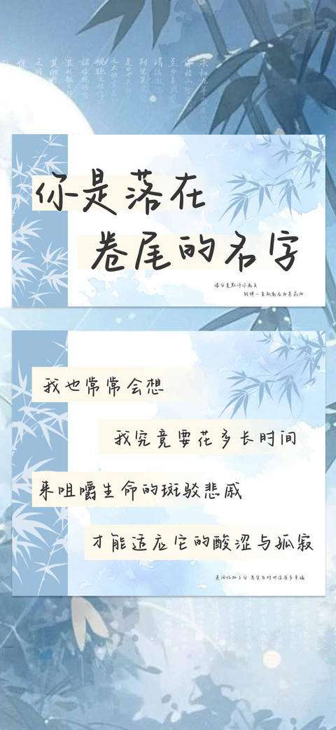 你是落在卷尾的名字 screenshot
