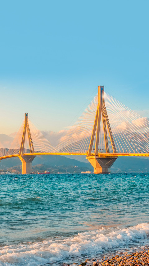 Gulf of Corinth and Rio Antirio bridge screenshot