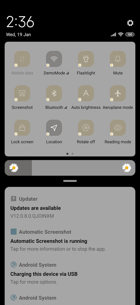 Daisy widget screenshot
