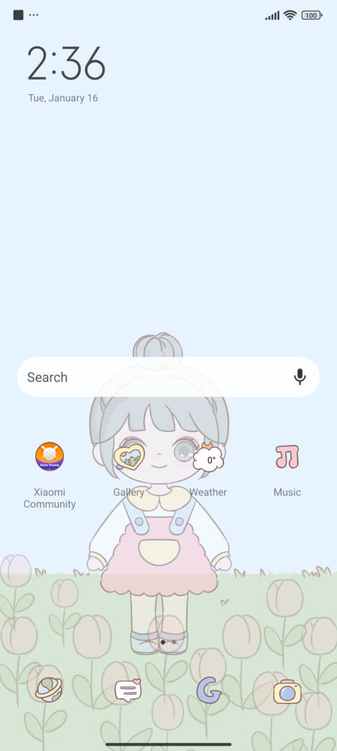 Photo with tulips screenshot