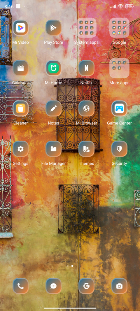Colorful screenshot