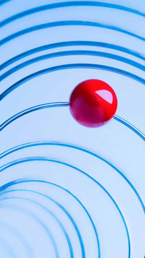 The red sphere on the metal wire screenshot
