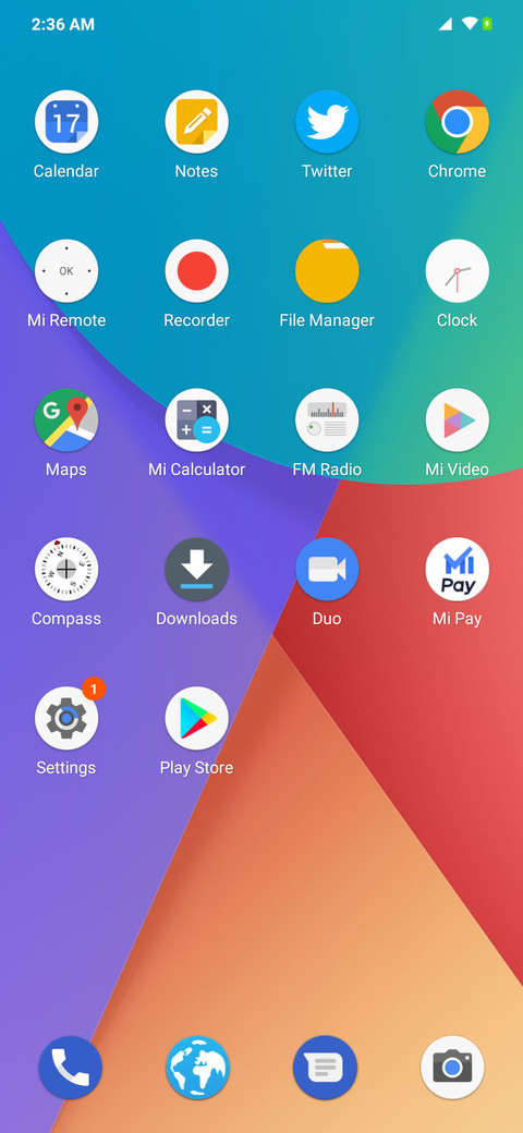 Mi A1 screenshot
