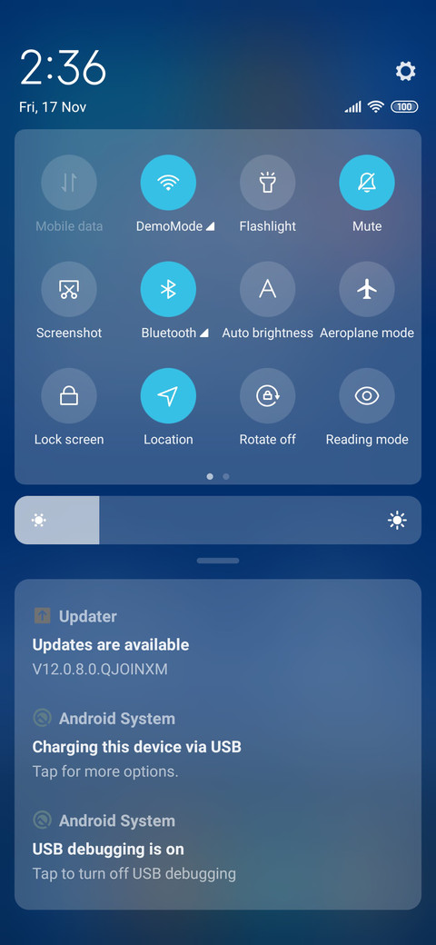 snowing screenshot