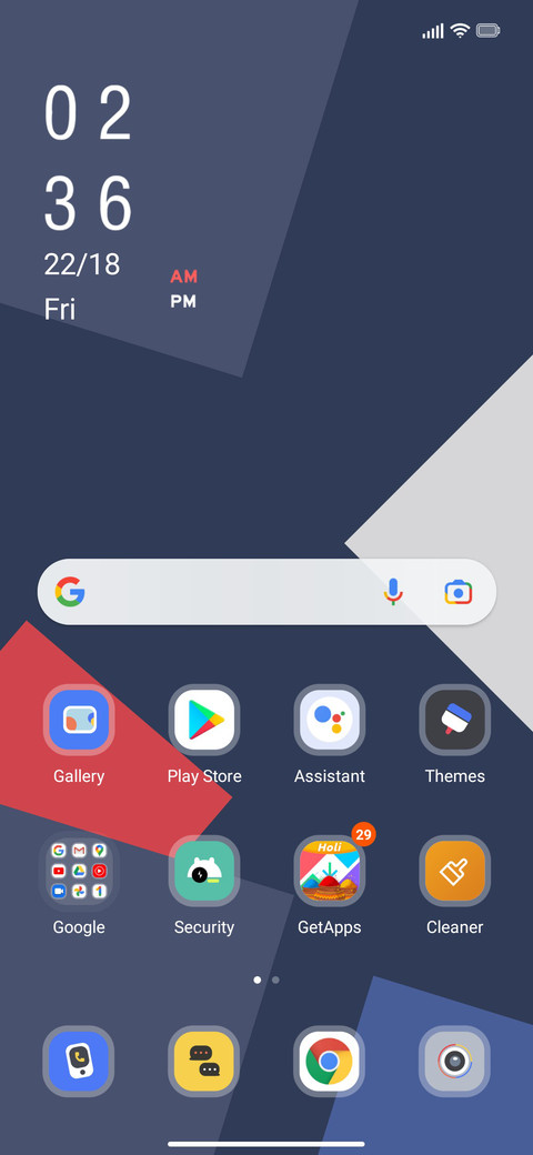 Geometric screenshot
