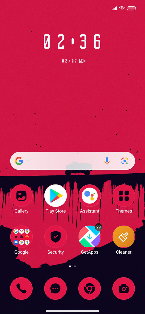 Minimal Red screenshot