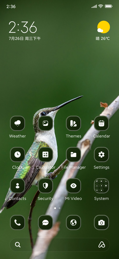 Bird screenshot