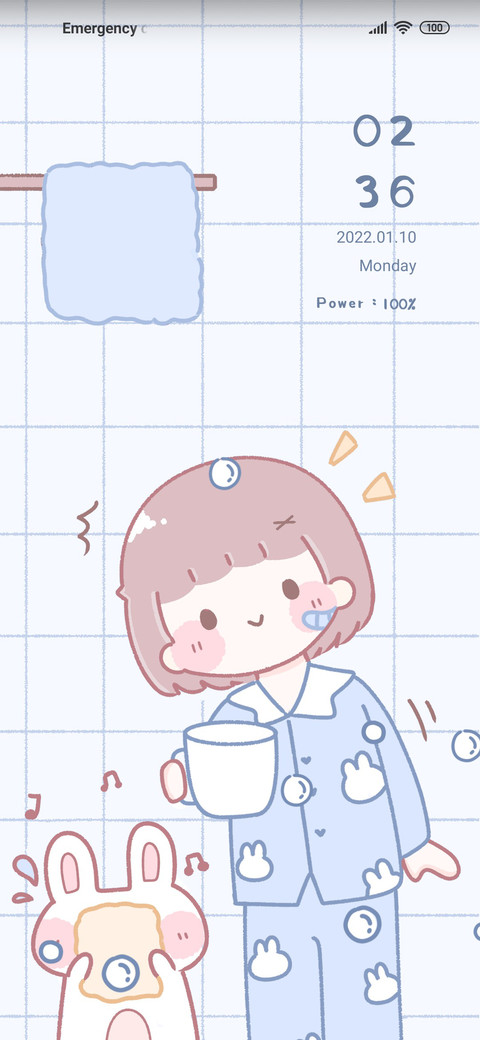 Blue bubble girl screenshot