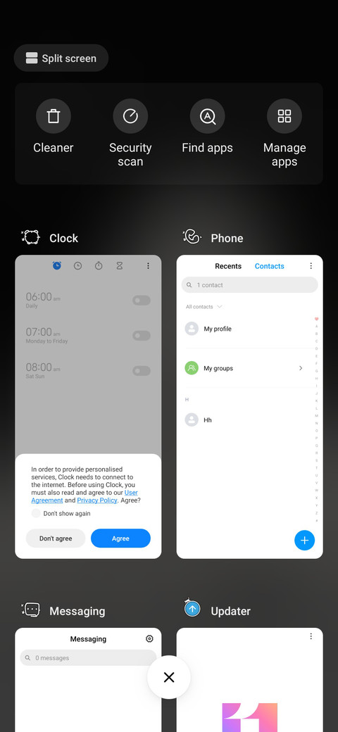 Night white screenshot