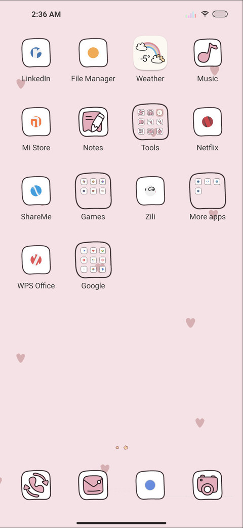 Pink Heartsie screenshot