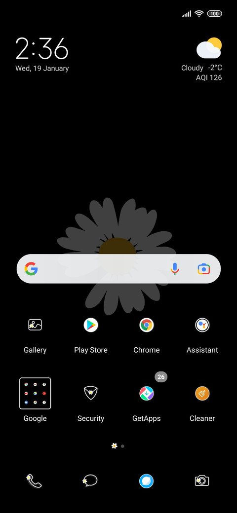 Daisy widget screenshot