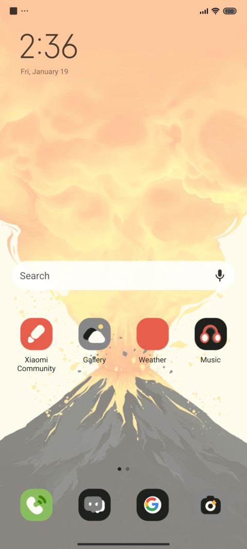 Volcano screenshot