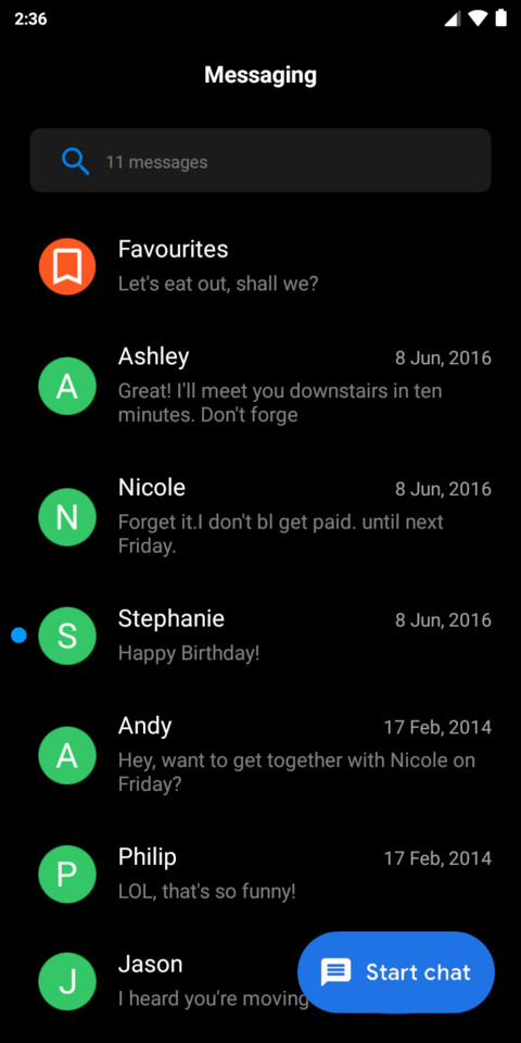 Android 10 screenshot
