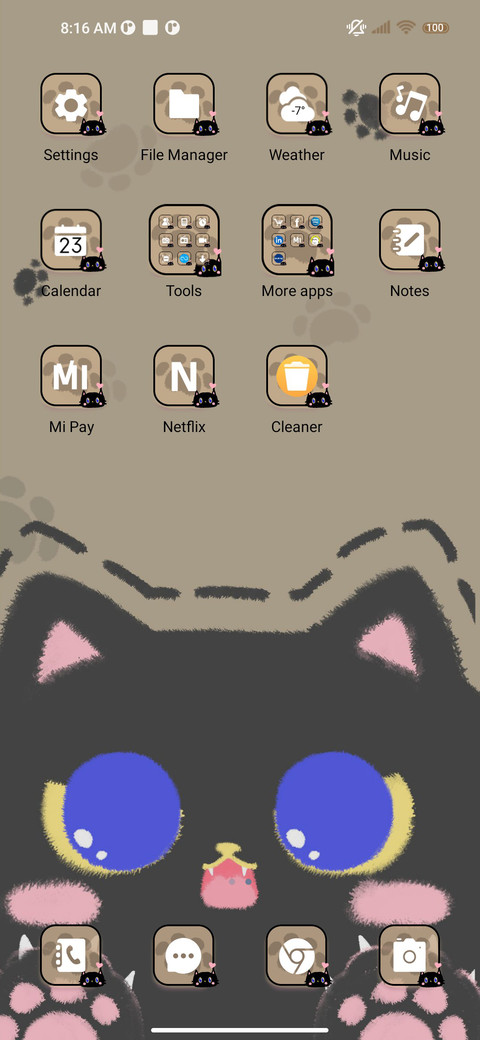 Big eyed black cat screenshot