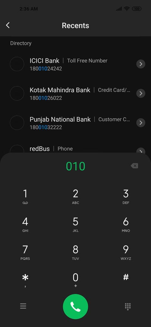 Elegant black screenshot