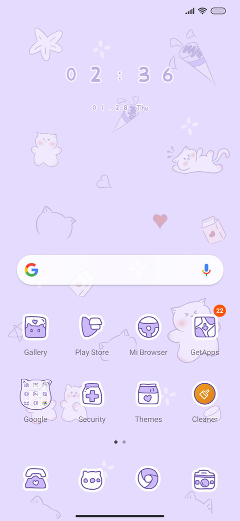 Tiled Purple Cute screenshot