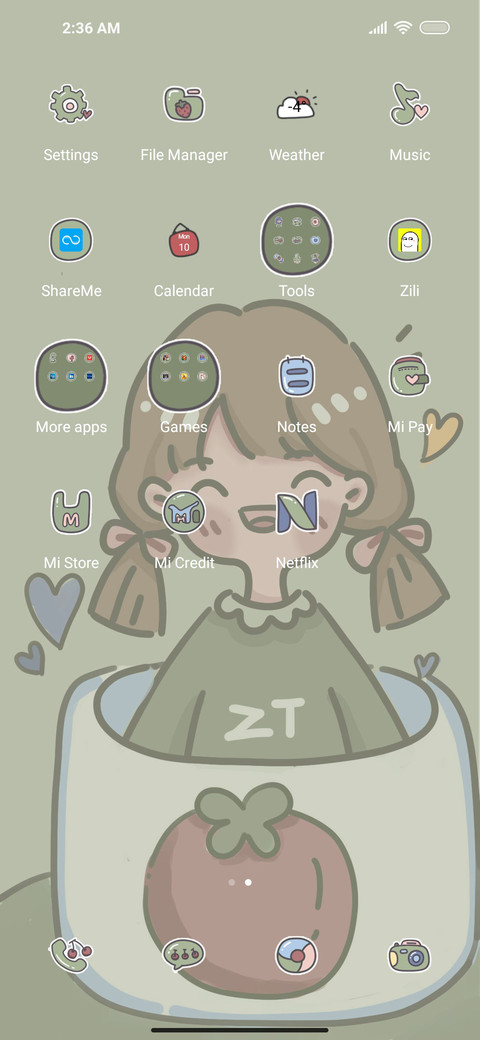 Green fruity screenshot