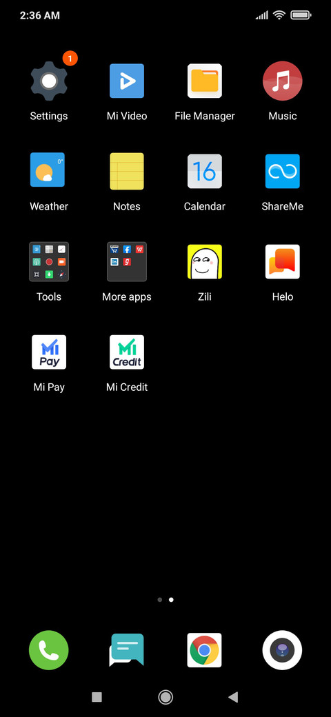 More minimal screenshot