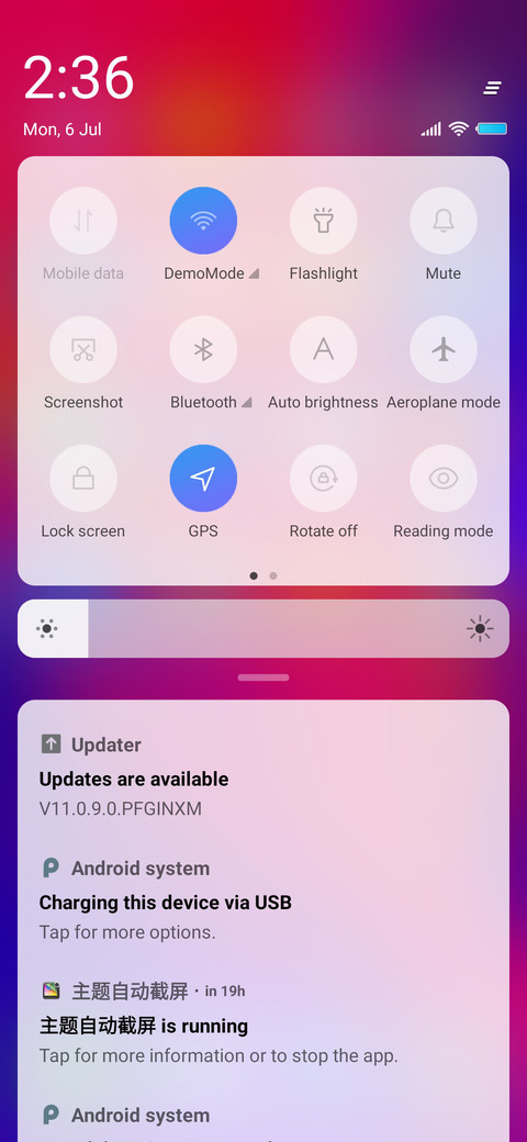 Oppo screenshot