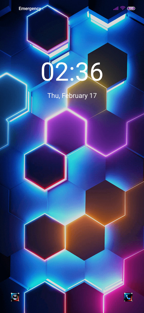 Neon space screenshot