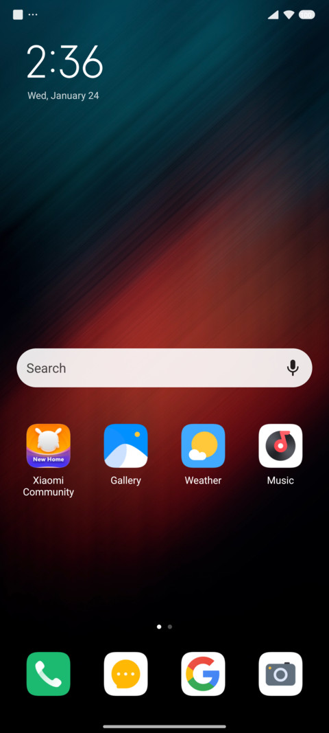 Clean UI screenshot