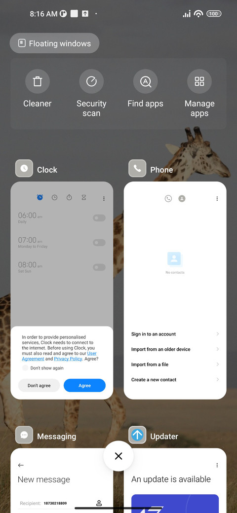 Giraffe screenshot