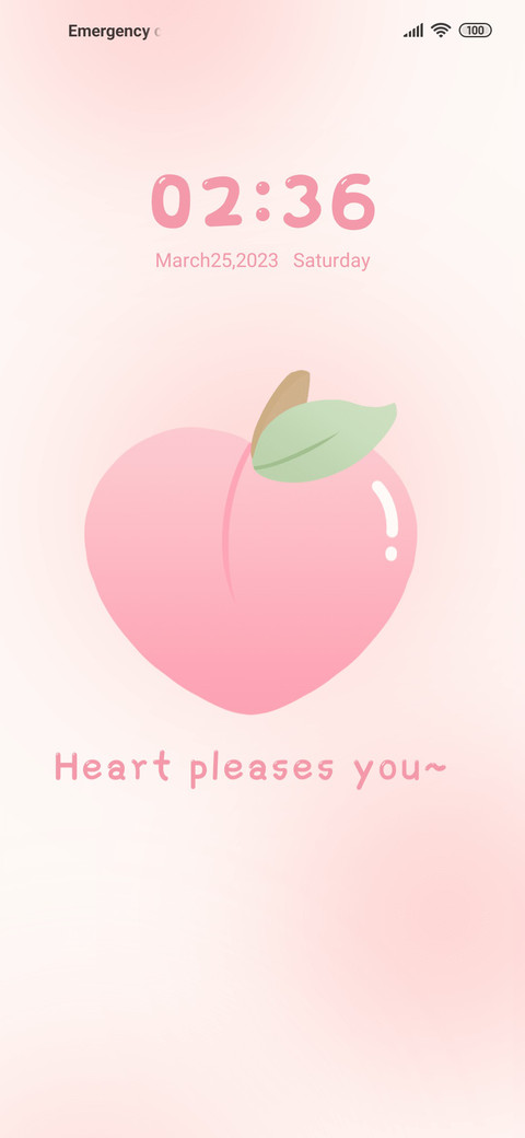 Peach likes you screenshot