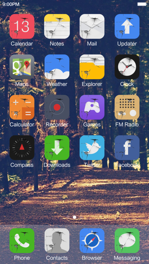 iOS retak screenshot